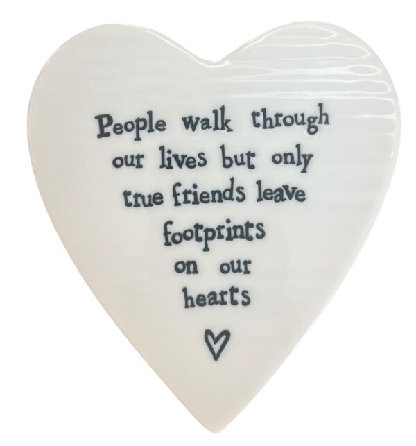 People walk through our lives porcelain coaster
