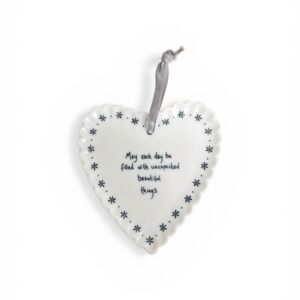 May each day be filled porcelain heart