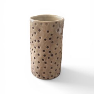 East of India Hand painted Dimpled Vase